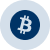 Icono de Bitcoin en tonos azul y verde, fondo claro. Formación online sobre criptomonedas por Daniel Chinesta.